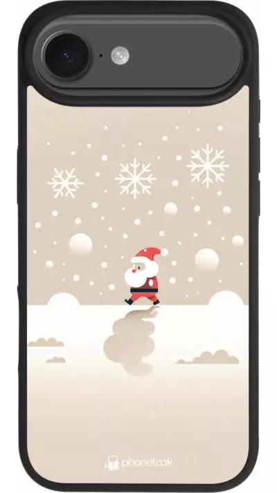 iPhone Air Case Hülle - Silikon schwarz Weihnachten 2023 Minimalistischer Weihnachtsmann