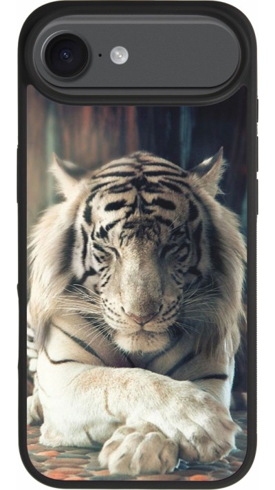 Coque iPhone Air - Silicone rigide noir Zen Tiger