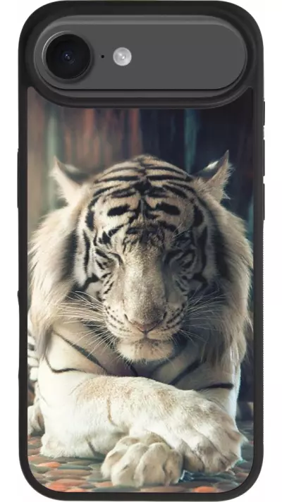 iPhone Air Case Hülle - Silikon schwarz Zen Tiger