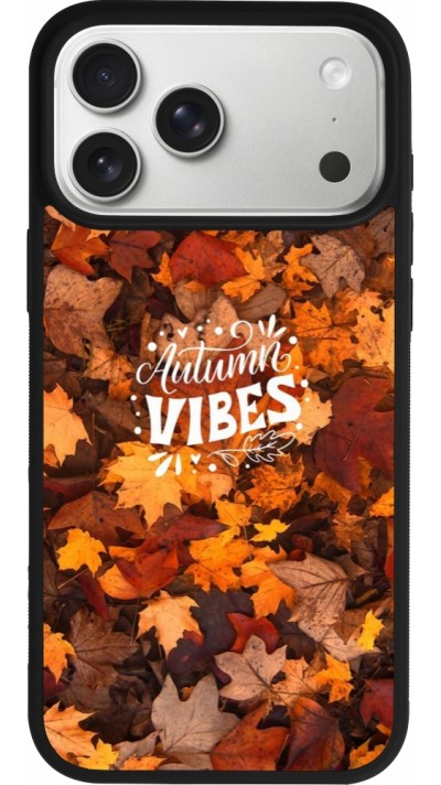 Coque iPhone 17 Pro Max - Silicone rigide noir Autumn 25 Autumn vibes