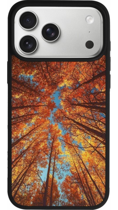 Coque iPhone 17 Pro Max - Silicone rigide noir Autumn 25 Trees