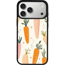Coque iPhone 17 Pro Max - Silicone rigide noir Easter 2026 Illustration carrots
