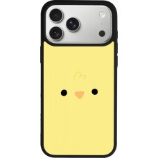 Coque iPhone 17 Pro Max - Silicone rigide noir Easter 2026 Little chicken