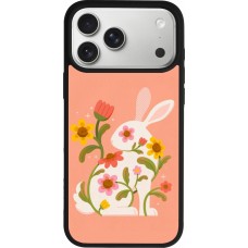 Coque iPhone 17 Pro Max - Silicone rigide noir Easter 2026 Rabbit collage