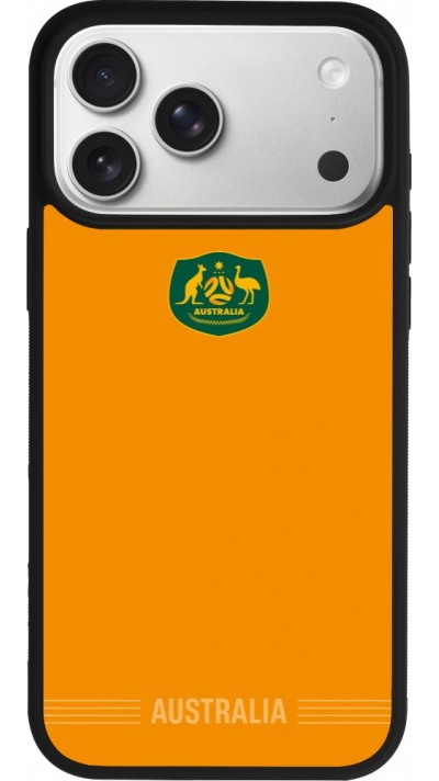 iPhone 17 Pro Max Case Hülle - Silikon schwarz Australien 2026 personalisierbares Fussballtrikot