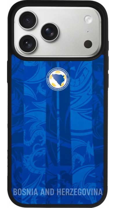 iPhone 17 Pro Max Case Hülle - Silikon schwarz Bosnien und Herzegowina 2026 personalisierbares Fussballtrikot