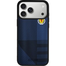Coque iPhone 17 Pro Max - Silicone rigide noir Maillot de football Ecosse personnalisable