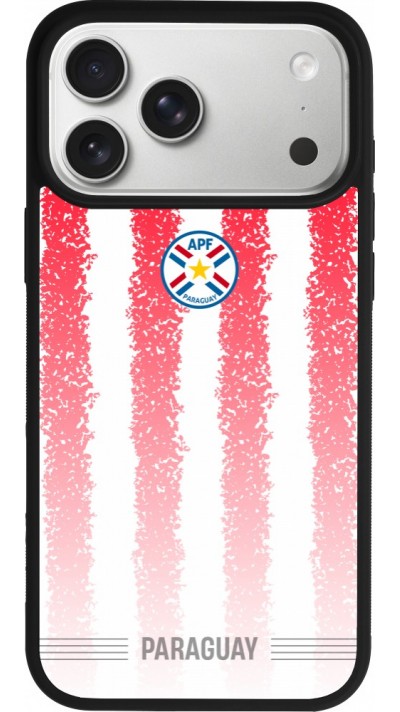 iPhone 17 Pro Max Case Hülle - Silikon schwarz Paraguay 2026 personalisierbares Fussballtrikot