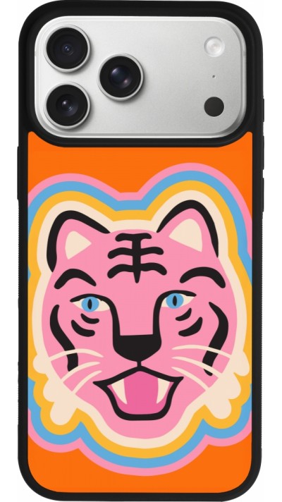 Coque iPhone 17 Pro Max - Silicone rigide noir Lion colors 2026