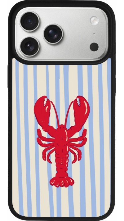 Coque iPhone 17 Pro Max - Silicone rigide noir Red lobster 2026
