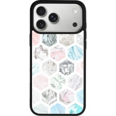 Coque iPhone 17 Pro Max - Silicone rigide noir Marble Everything