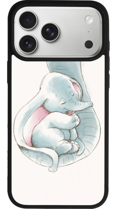 Coque iPhone 17 Pro Max - Silicone rigide noir Mom 1903