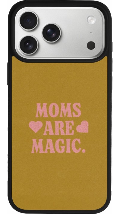 iPhone 17 Pro Max Case Hülle - Silikon schwarz Mom 2026 Are Magic