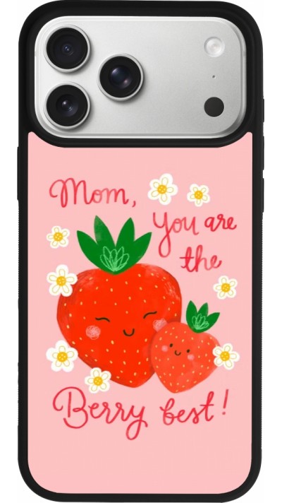 iPhone 17 Pro Max Case Hülle - Silikon schwarz Mom 2026 Berry best