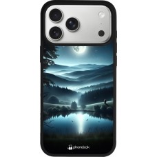 Coque iPhone 17 Pro Max - Silicone rigide noir Night Sky View