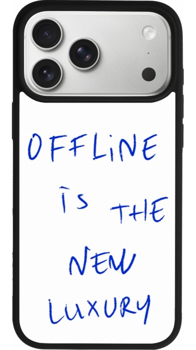iPhone 17 Pro Max Case Hülle - Silikon schwarz Offline is the new luxury