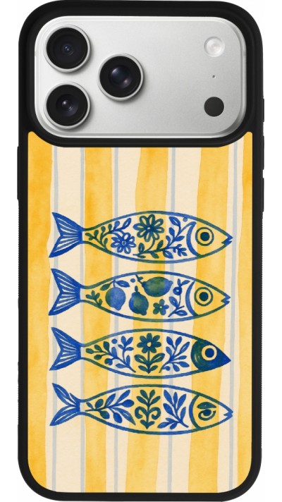 Coque iPhone 17 Pro Max - Silicone rigide noir Portuguese fish 2026