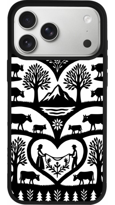 Coque iPhone 17 Pro Max - Silicone rigide noir Poya Suisse 2