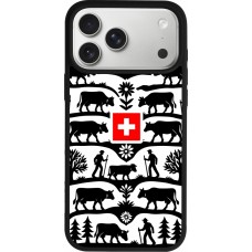 Coque iPhone 17 Pro Max - Silicone rigide noir Poya Suisse 3