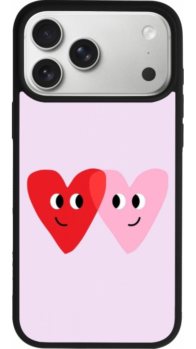Coque iPhone 17 Pro Max - Silicone rigide noir Saint Valentines Day 26 Heart