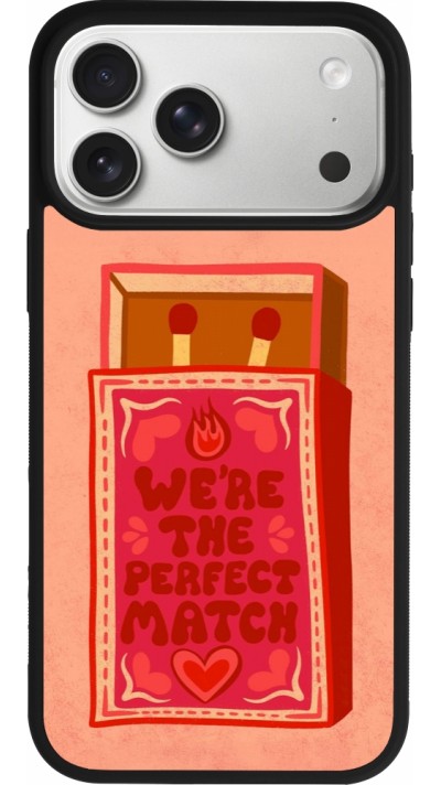 Coque iPhone 17 Pro Max - Silicone rigide noir Saint Valentines Day 26 Perfect Match