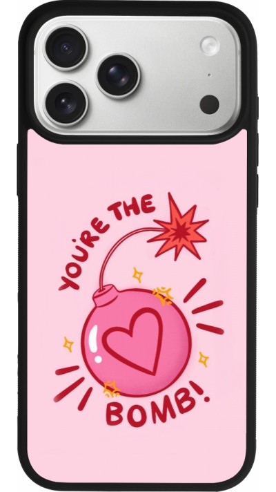 Coque iPhone 17 Pro Max - Silicone rigide noir Saint Valentines Day 26 You are the bomb