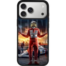 Coque iPhone 17 Pro Max - Silicone rigide noir Senna The King of Rain