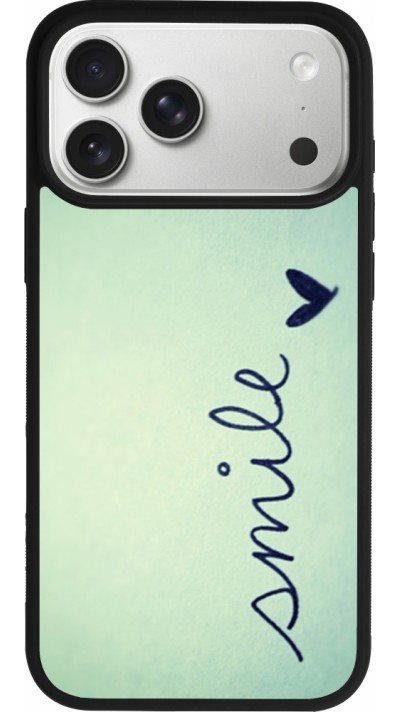 Coque iPhone 17 Pro Max - Silicone rigide noir Smile