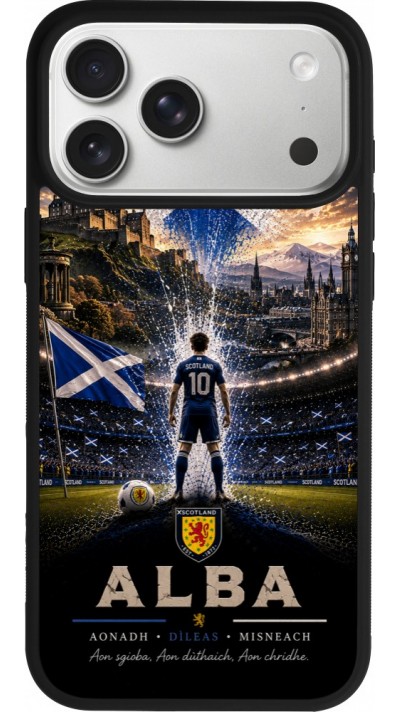 iPhone 17 Pro Max Case Hülle - Silikon schwarz Fussball Schottland splash 2026