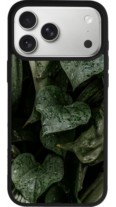 Coque iPhone 17 Pro Max - Silicone rigide noir Spring 23 fresh plants