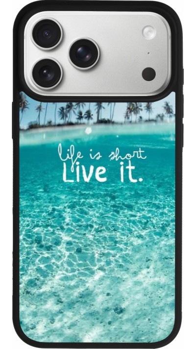 Coque iPhone 17 Pro Max - Silicone rigide noir Summer 18 24