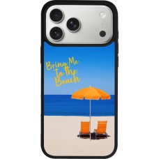 Coque iPhone 17 Pro Max - Silicone rigide noir Summer 2025 Bring me to the beach