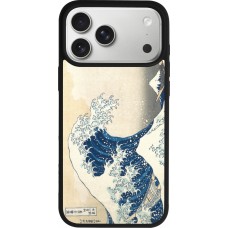 Coque iPhone 17 Pro Max - Silicone rigide noir Tableau art - La Grande Vague de Kanagawa - Hokusai