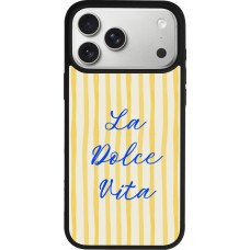 Coque iPhone 17 Pro Max - Silicone rigide noir The good life 2026