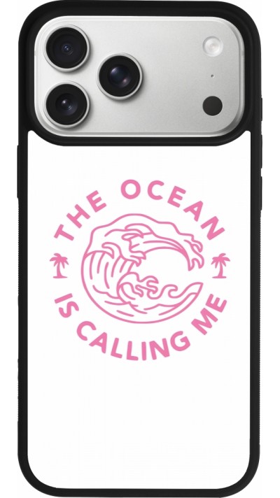 Coque iPhone 17 Pro Max - Silicone rigide noir The Ocean is calling me