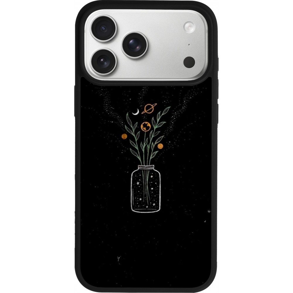 iPhone 17 Pro Max Case Hülle - Silikon schwarz Vase black