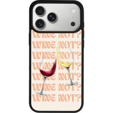 Coque iPhone 17 Pro Max - Silicone rigide noir Wine not