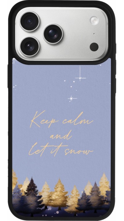 iPhone 17 Pro Max Case Hülle - Silikon schwarz Winter 25 Winter illustration of trees