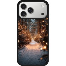 iPhone 17 Pro Max Case Hülle - Silikon schwarz Winter 25 Winter snowy road