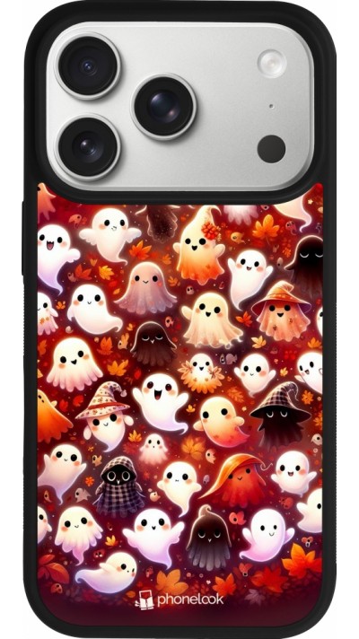 iPhone 17 Pro Case Hülle - Silikon schwarz Gespenster Herbst niedlich