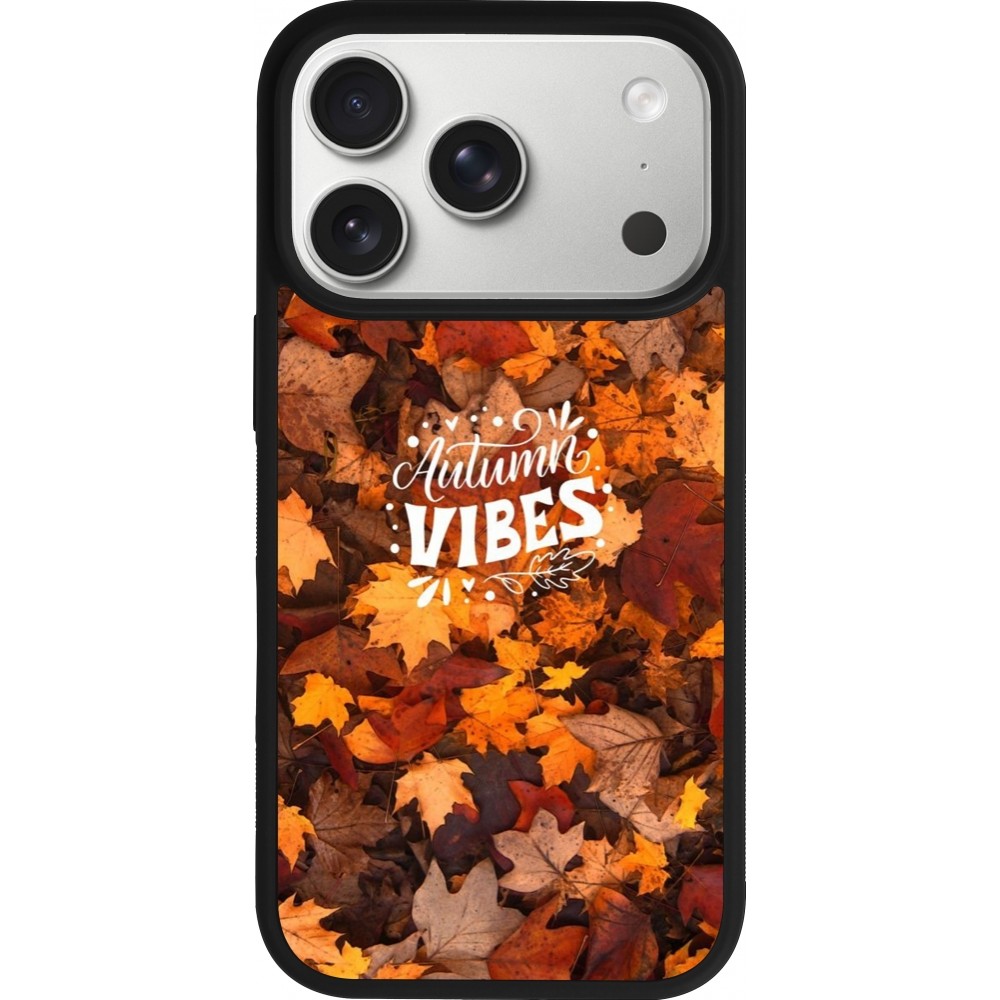 iPhone 17 Pro Case Hülle - Silikon schwarz Autumn 25 Autumn vibes