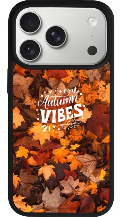 Coque iPhone 17 Pro - Silicone rigide noir Autumn 25 Autumn vibes