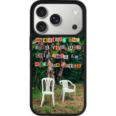 Coque iPhone 17 Pro - Silicone rigide noir Chairs DTMF
