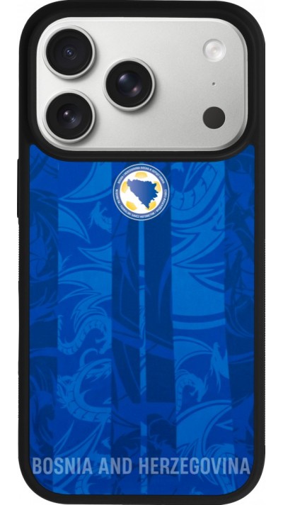 iPhone 17 Pro Case Hülle - Silikon schwarz Bosnien und Herzegowina 2026 personalisierbares Fussballtrikot