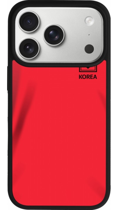 iPhone 17 Pro Case Hülle - Silikon schwarz Südkorea 2022 personalisierbares Fussballtrikot