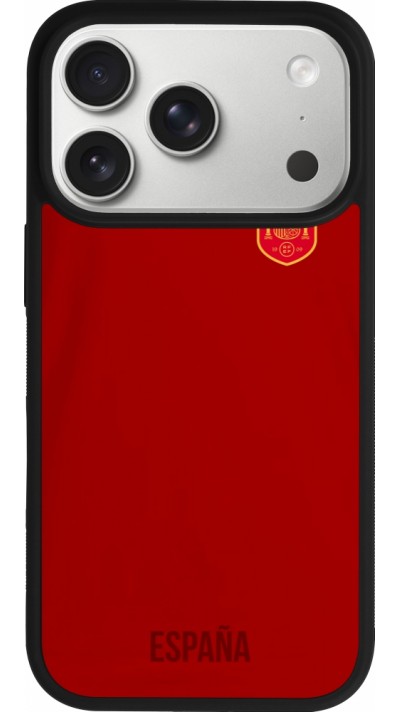 iPhone 17 Pro Case Hülle - Silikon schwarz Spanien 2022 personalisierbares Fußballtrikot