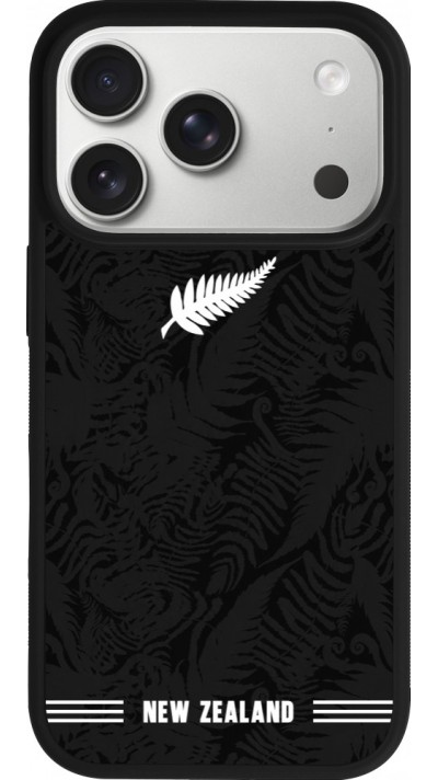 iPhone 17 Pro Case Hülle - Silikon schwarz Neuseeland 2026 personalisierbares Fussballtrikot