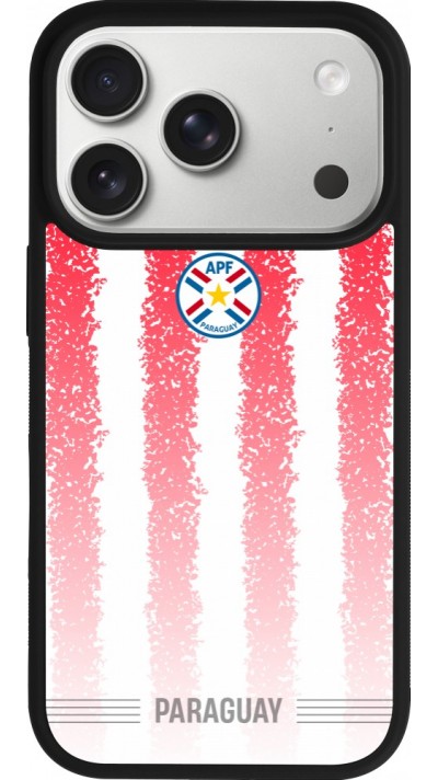 iPhone 17 Pro Case Hülle - Silikon schwarz Paraguay 2026 personalisierbares Fussballtrikot
