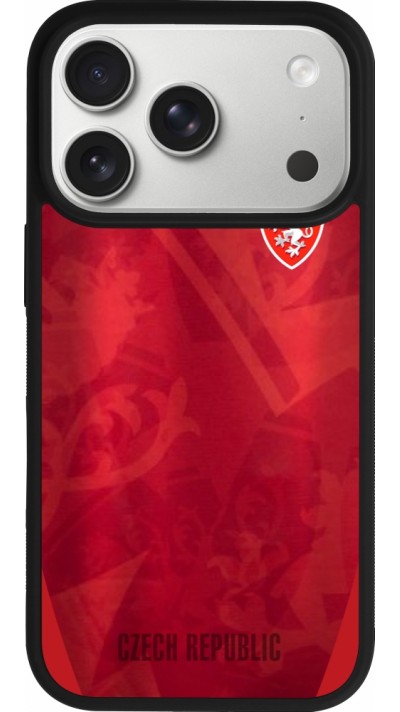 iPhone 17 Pro Case Hülle - Silikon schwarz Tschechische Republik personalisierbares Fussballtrikot