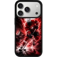 iPhone 17 Pro Case Hülle - Silikon schwarz Hockey World Championship Player